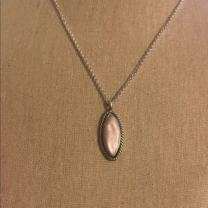 Elegant Sterling Silver and  Mother of pearl Pendant.